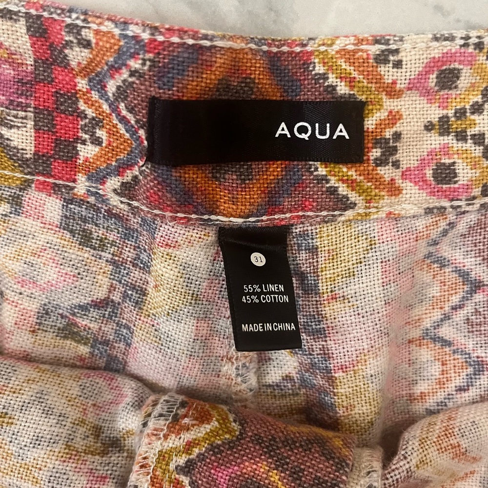 Aqua Pattern Shorts - Picture 2 of 2